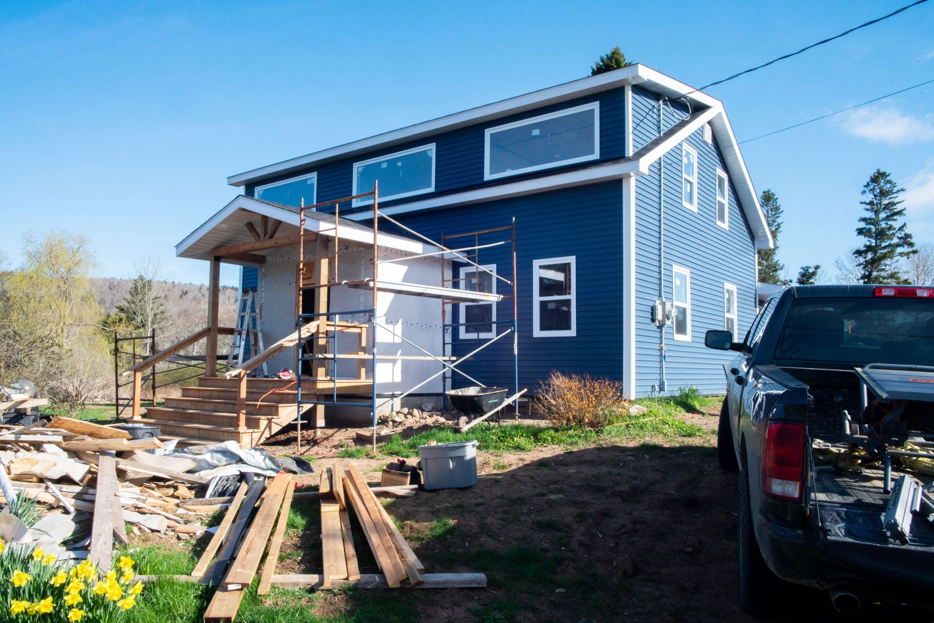 An older house during renovation